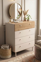 Hanah Home Luke - LK6-CS Cómoda Arena y Roble